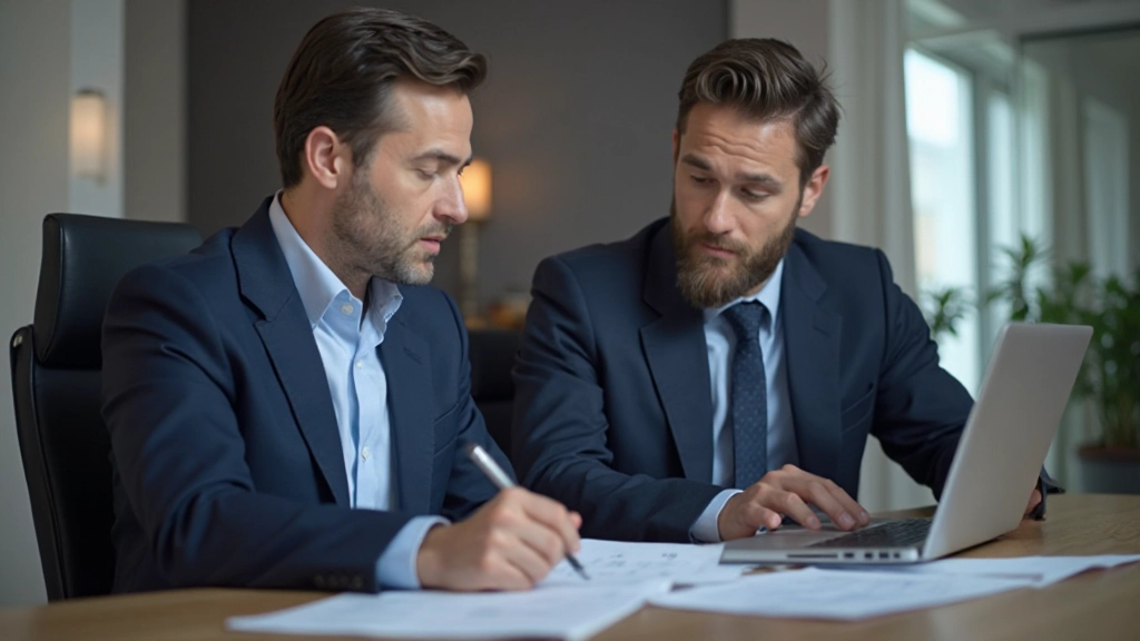 Профессиональный консультант обсуждает инвестиционные стратегии с клиентом